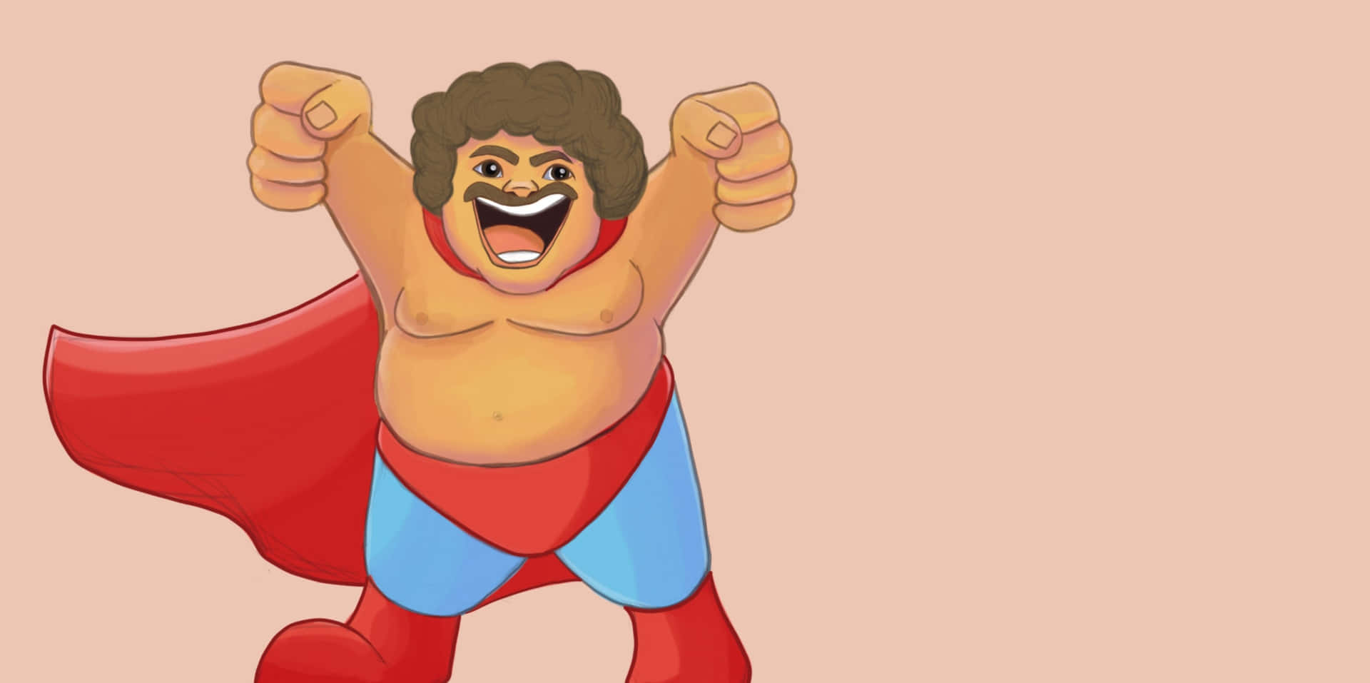 Animated Wrestler Hero Pose