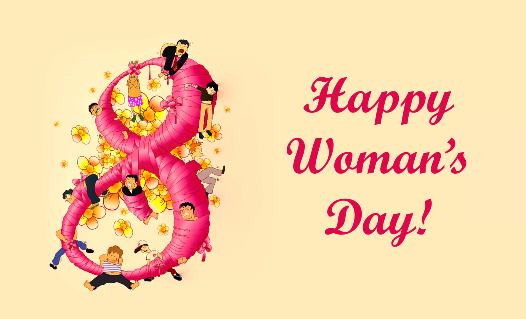 Animation Long Cabin Happy Womens Day