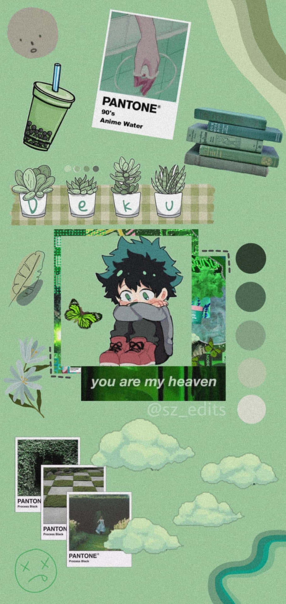 Anime Aesthetic Collagei Phone Wallpaper