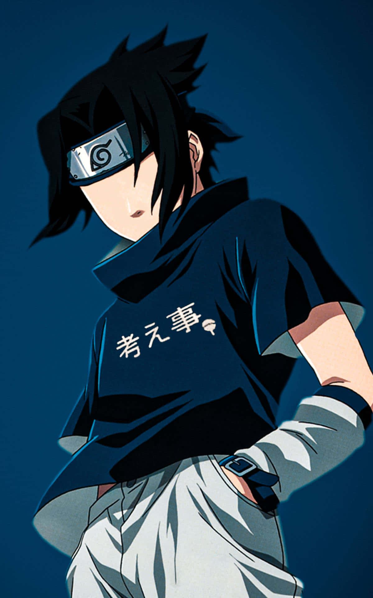 Anime Aesthetic Pfp Of Cool Sasuke Background