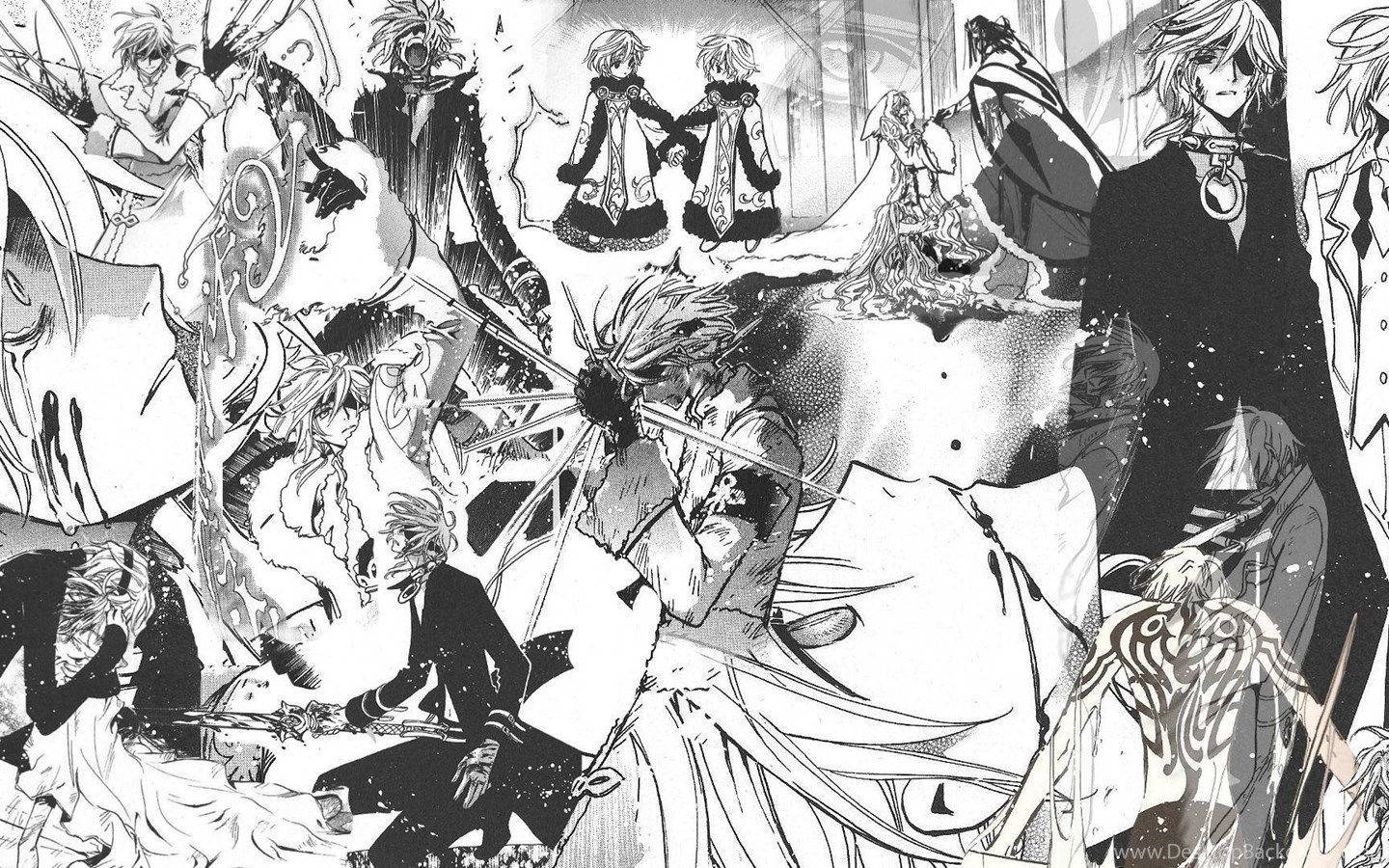 Anime Art Black And White Tsubasa Chronicles Fai