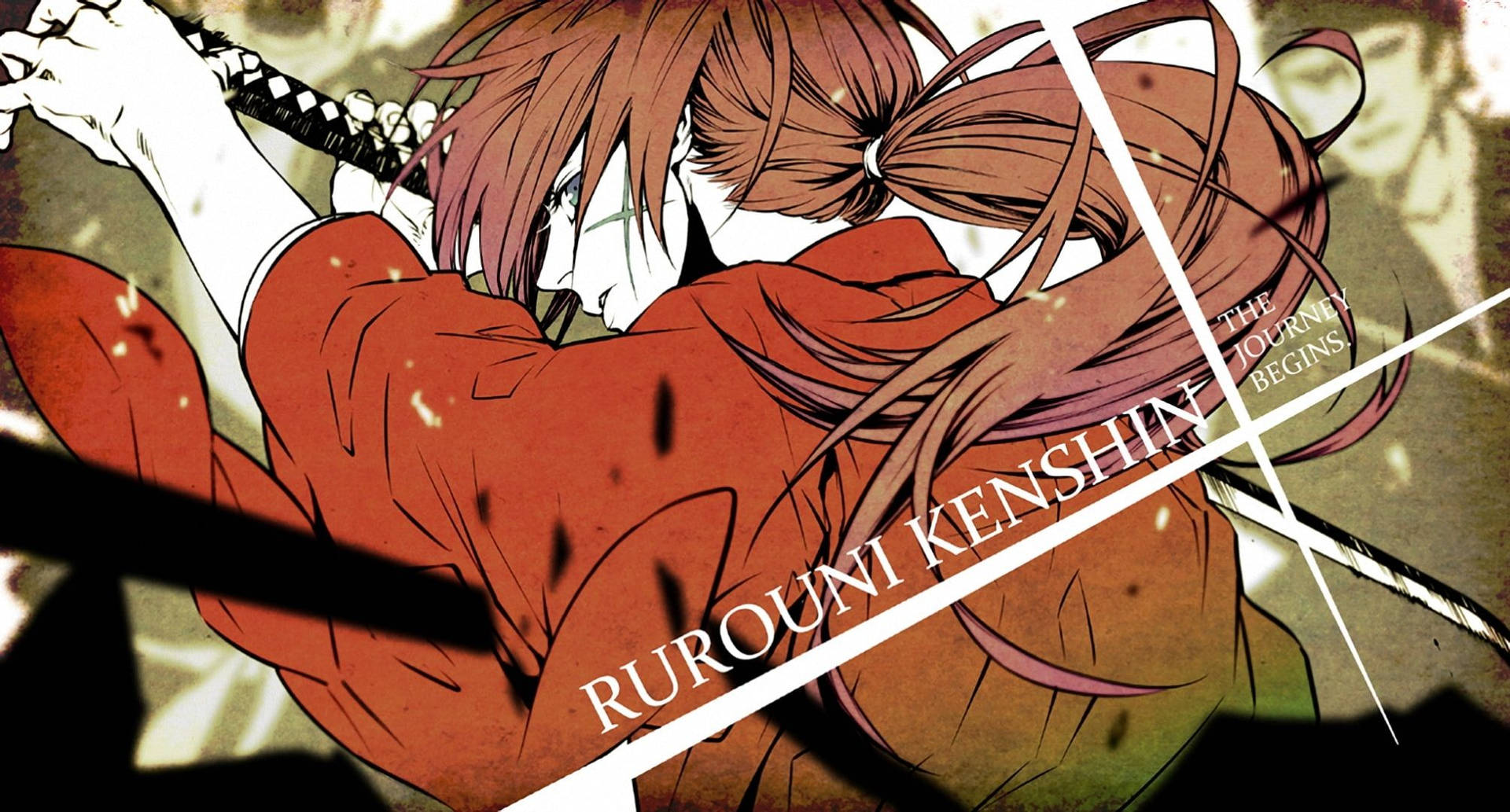 Anime Art Samurai X Kenshin Himura Background