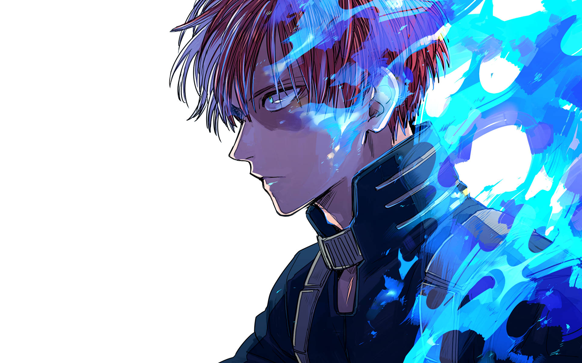 Anime Blue Boy From My Hero Academia Background