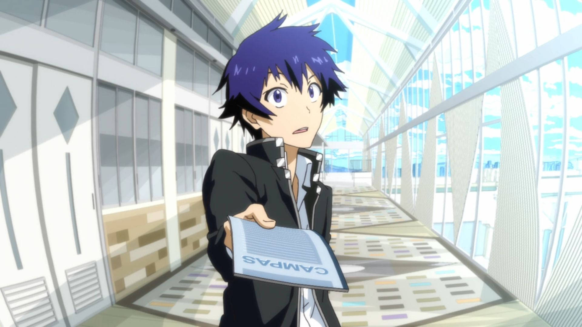 Anime Blue Boy From The Nisekoi: False Love Series Background