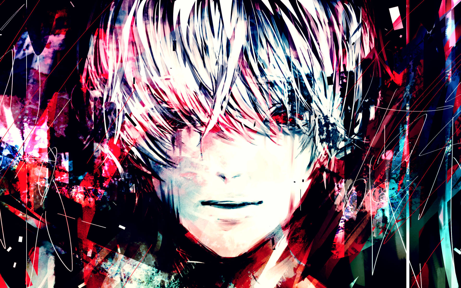 Anime Boy Digital Art Drawing Background