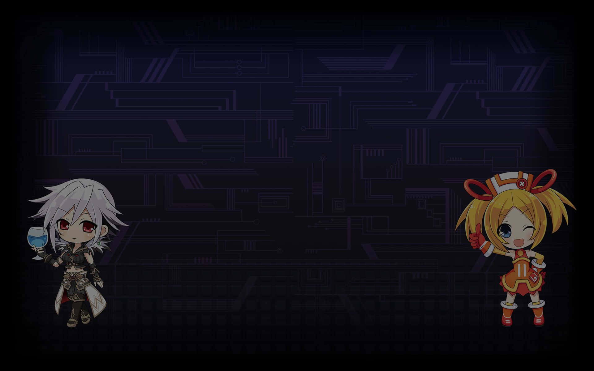 Anime Boy Gamer Leveling Up Background