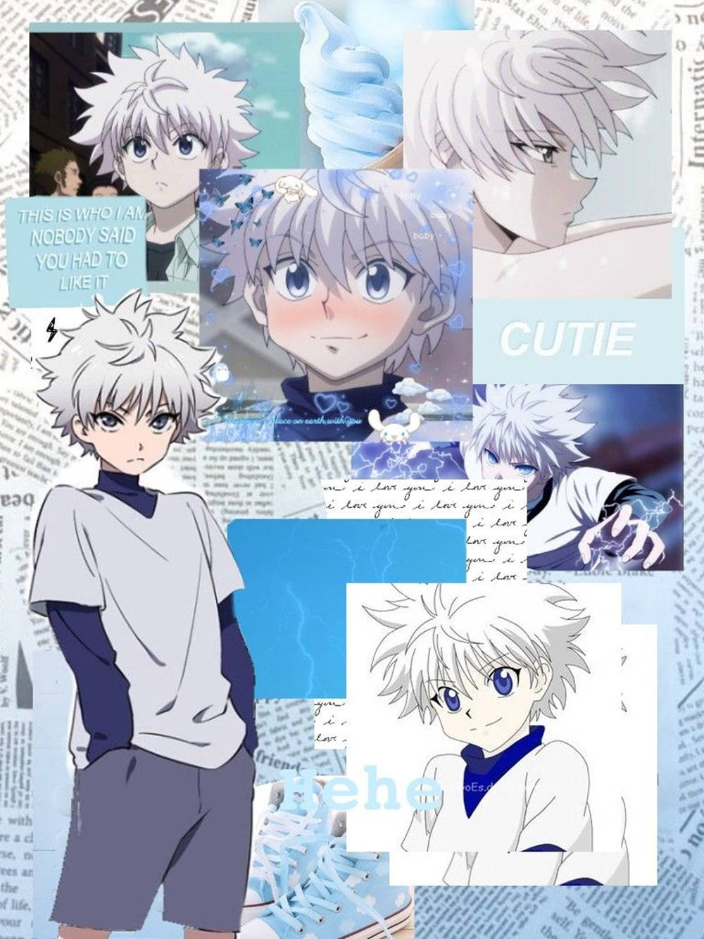 Anime Boy Killua Aesthetic Background