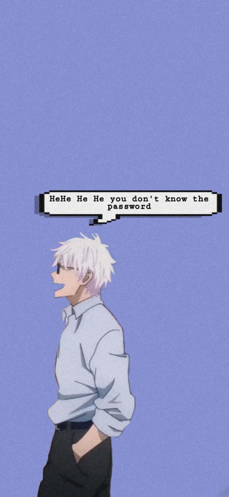 Anime Boy Pixelated Funny Lock Screen