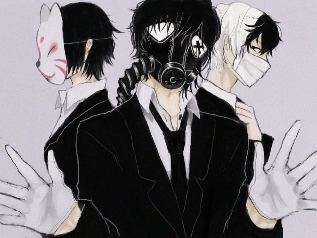 Anime Boys With Masks Background
