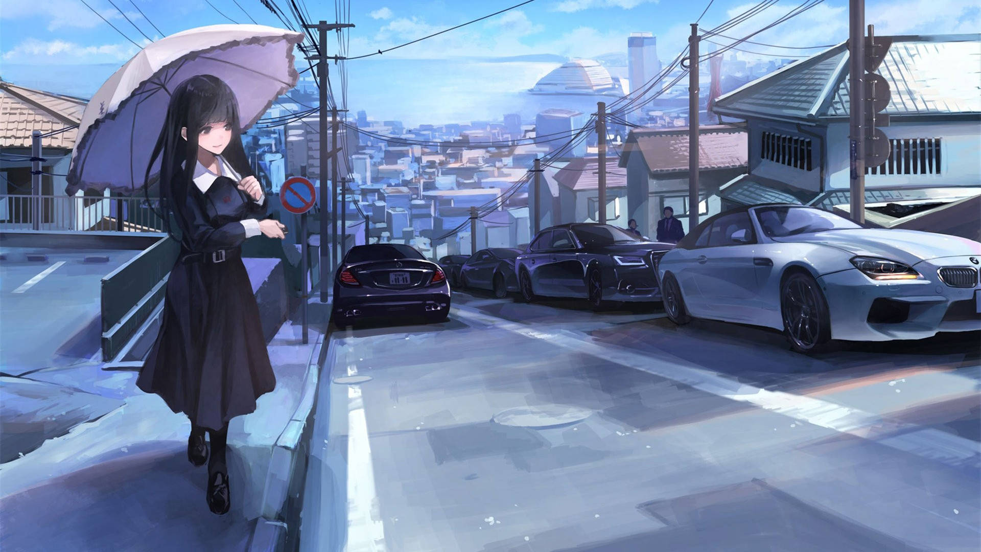 Anime Cars Cruising The Night Streets