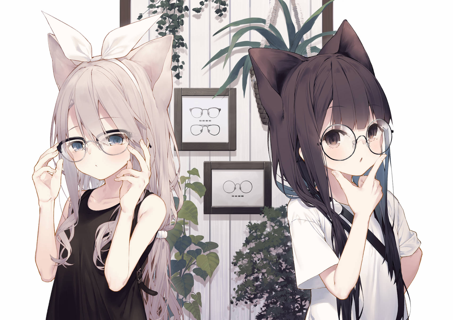 Anime Cat Girls With Glasses