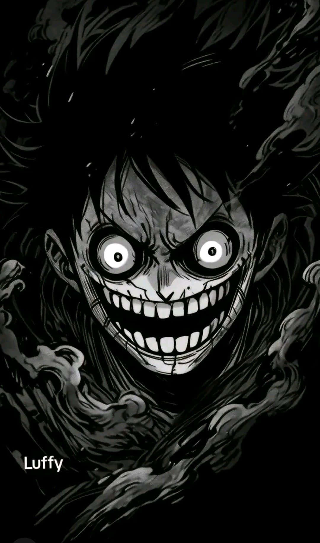 Anime Character Evil Grin Background