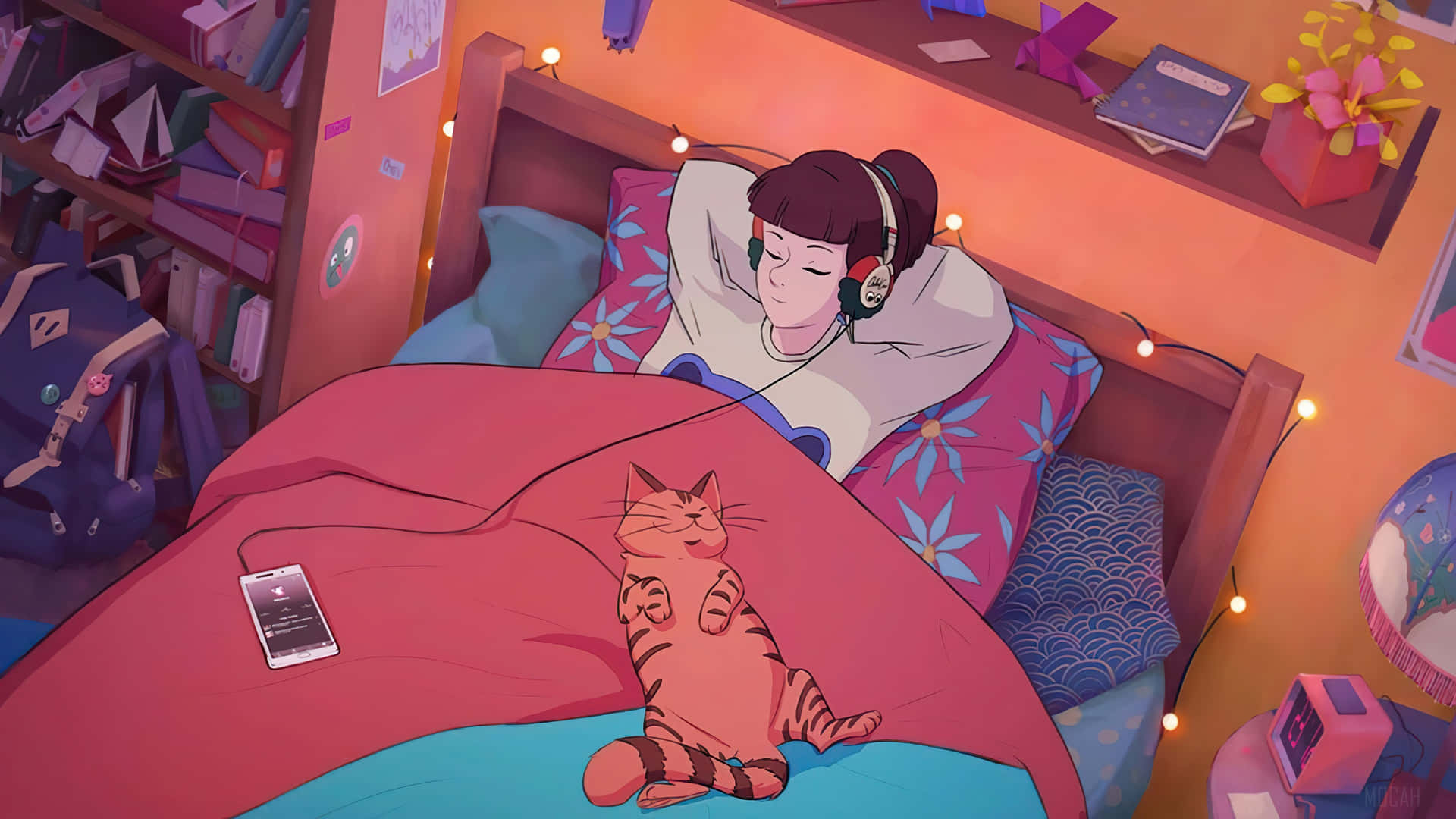 Anime Character Sleeping