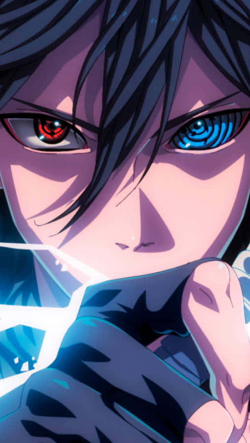 Anime Character With Redand Blue Eyes Background