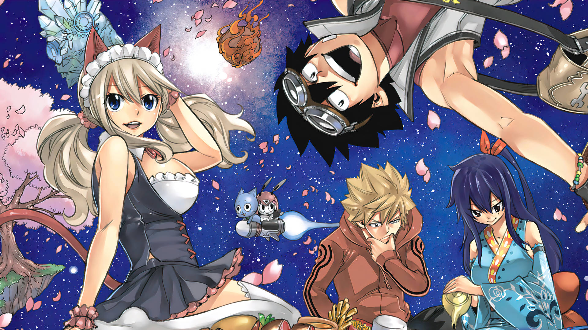 Anime Characters Of Edens Zero Background