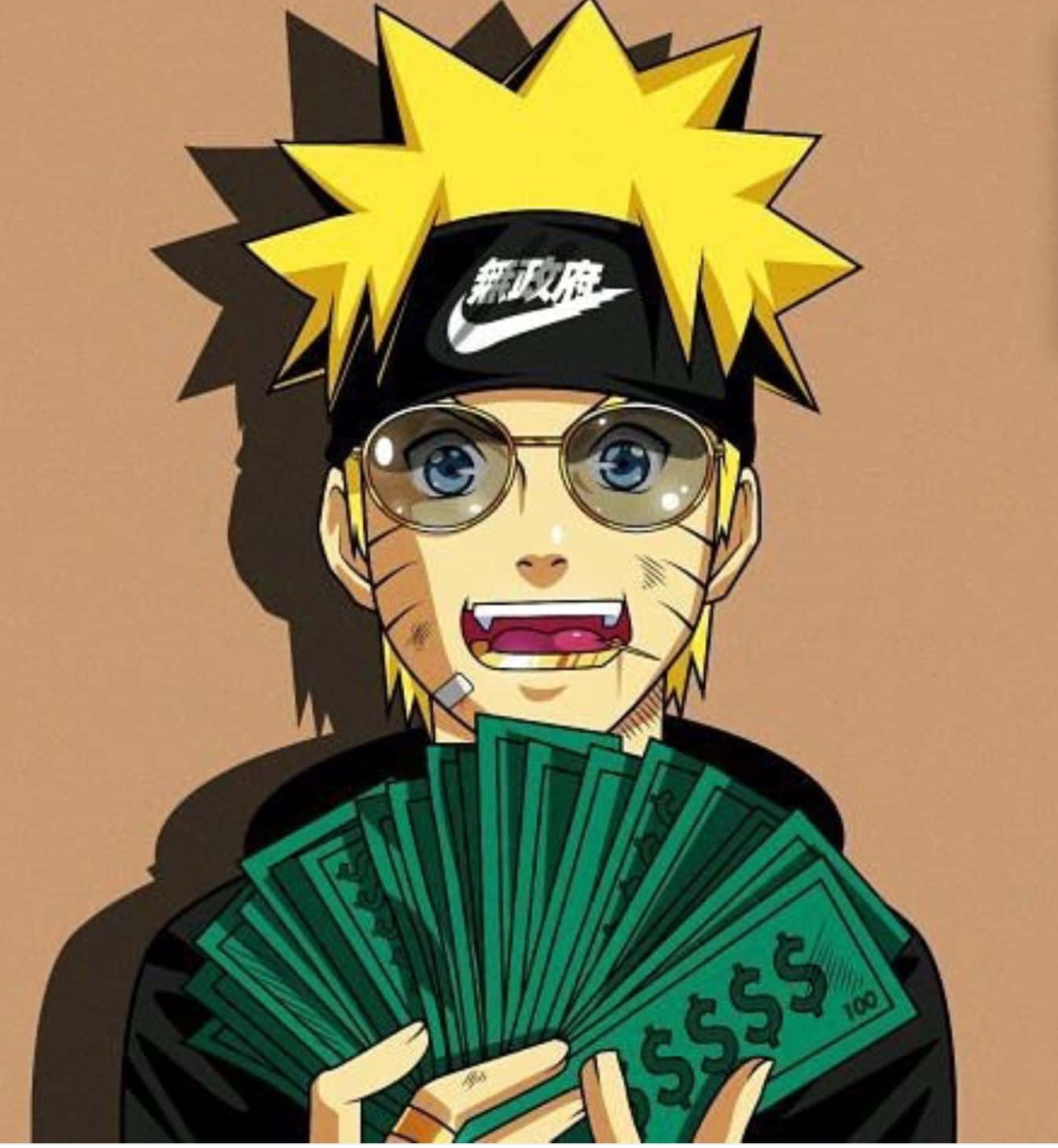 Anime Characters Representing Streetwear Background