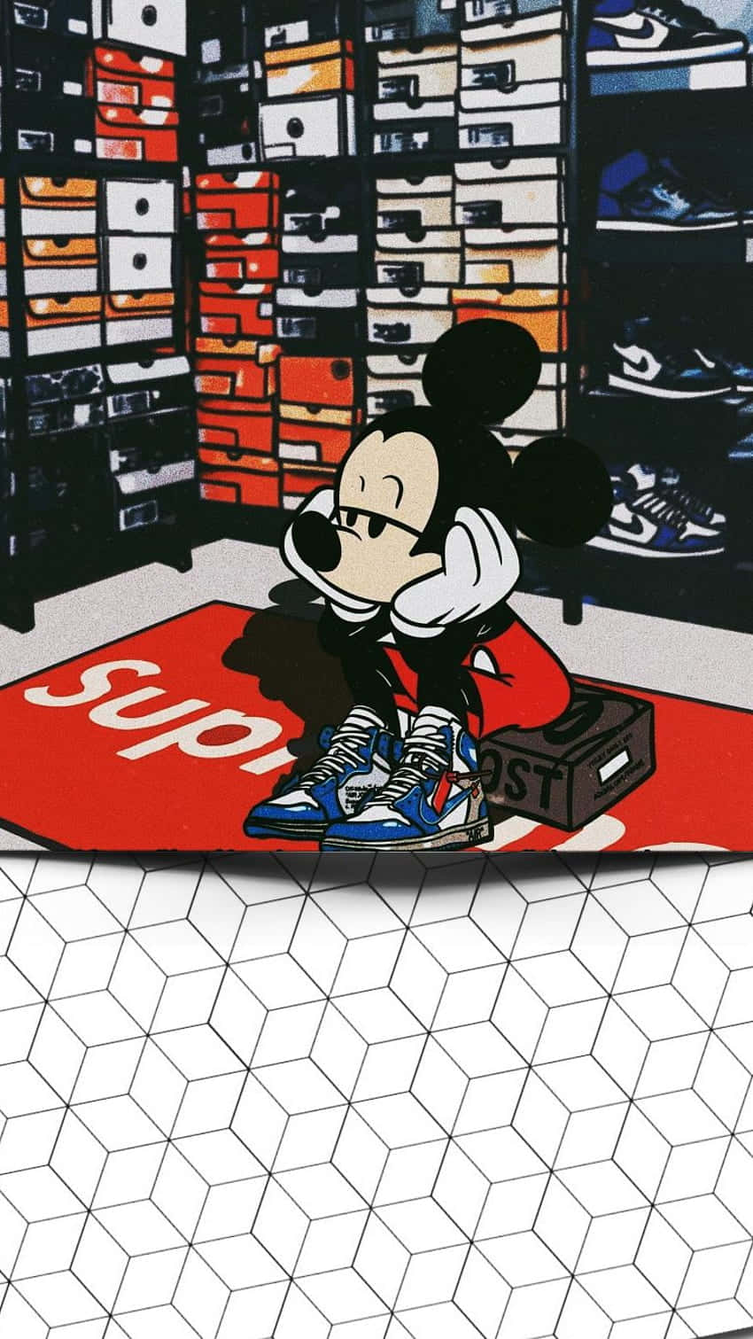 Anime Characters Rocking Supreme Background