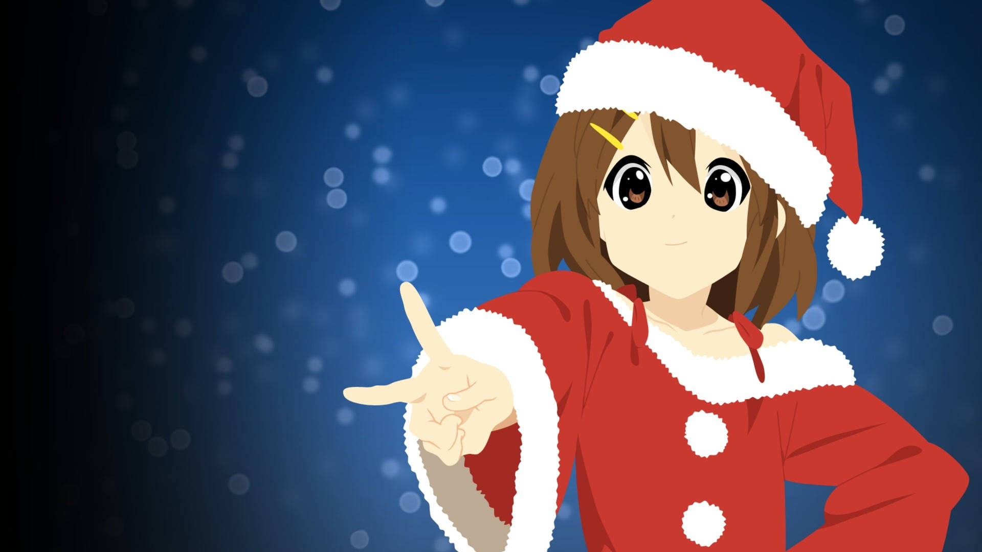 Anime Christmas K-on Yui Background