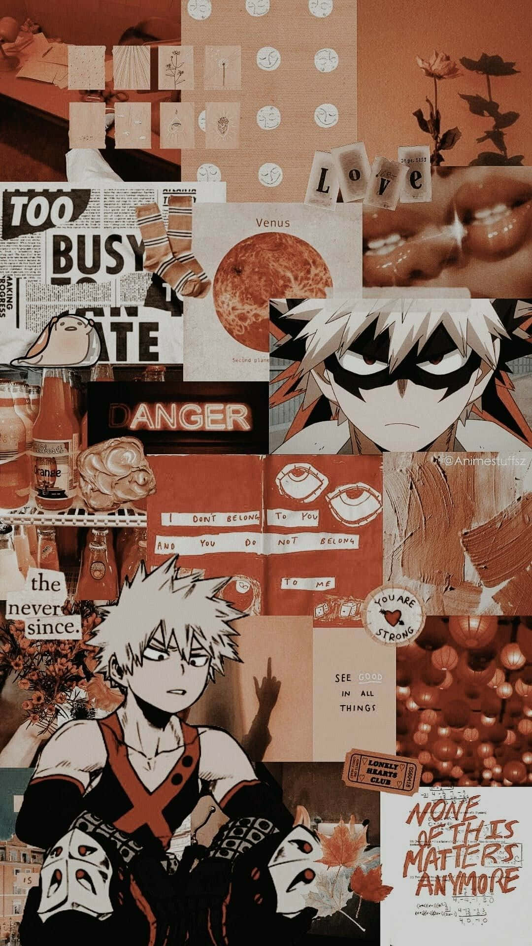 Anime Collage: A Collection Of Iconic Characters Background
