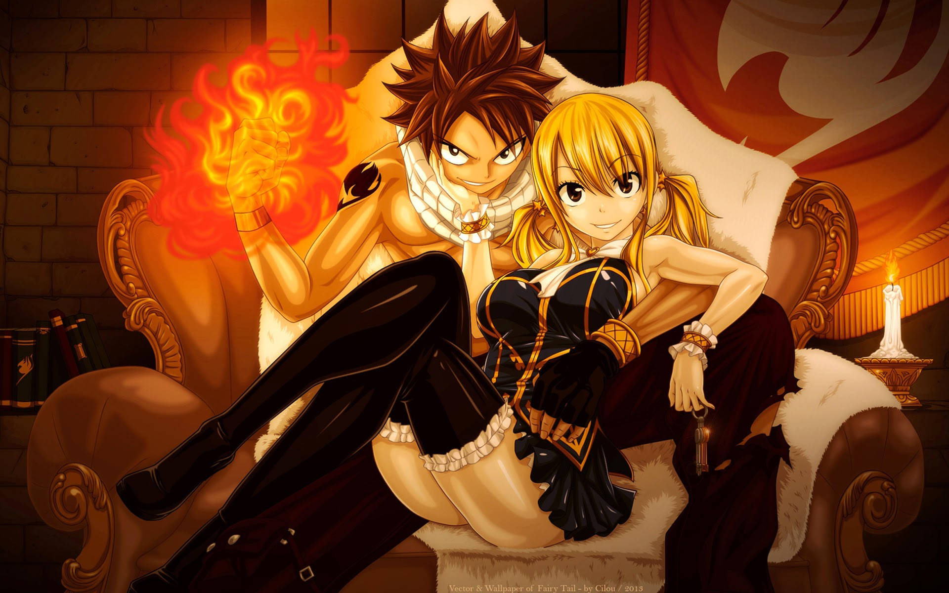 Anime Couple Fairy Tail Background