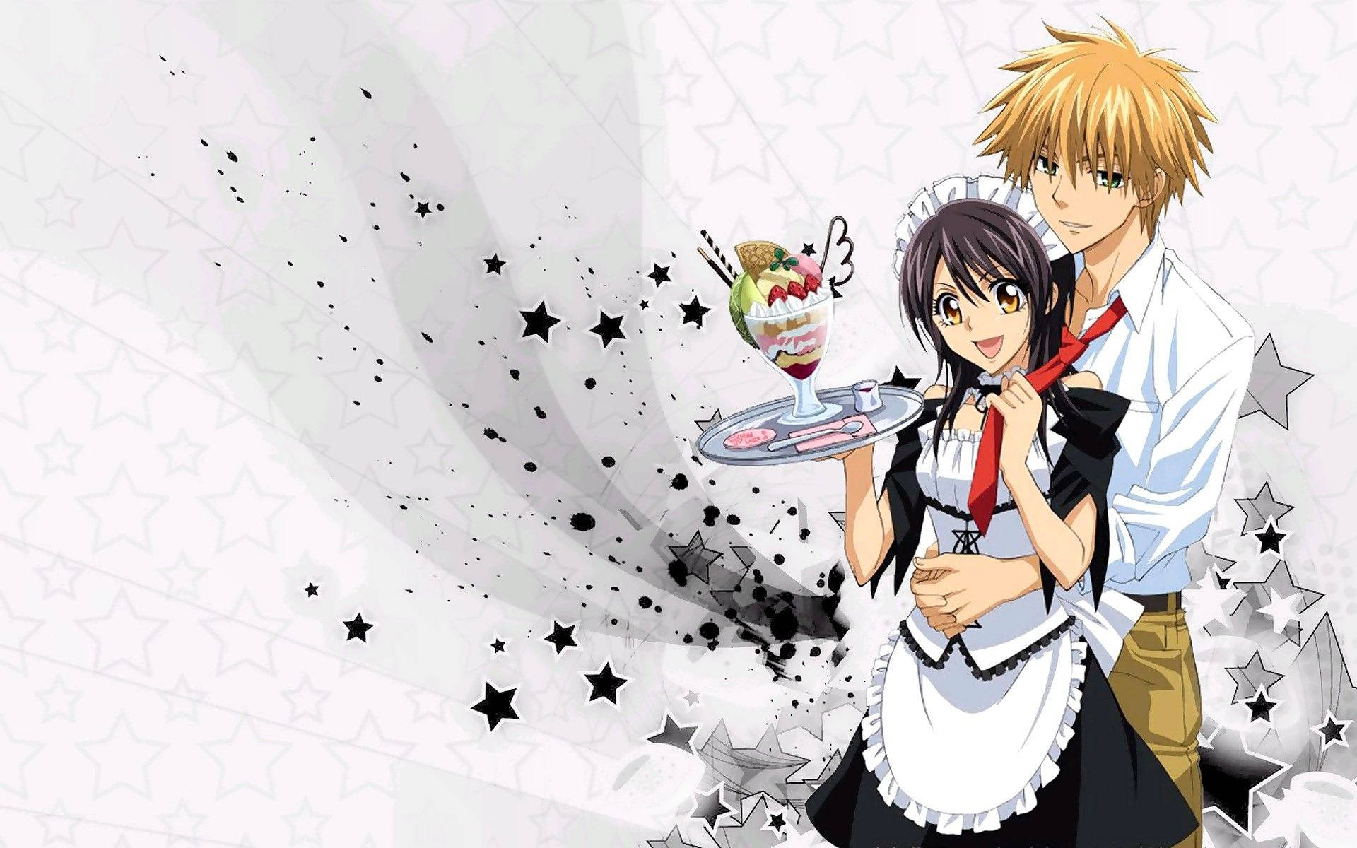 Anime Couple Maid Sama Background