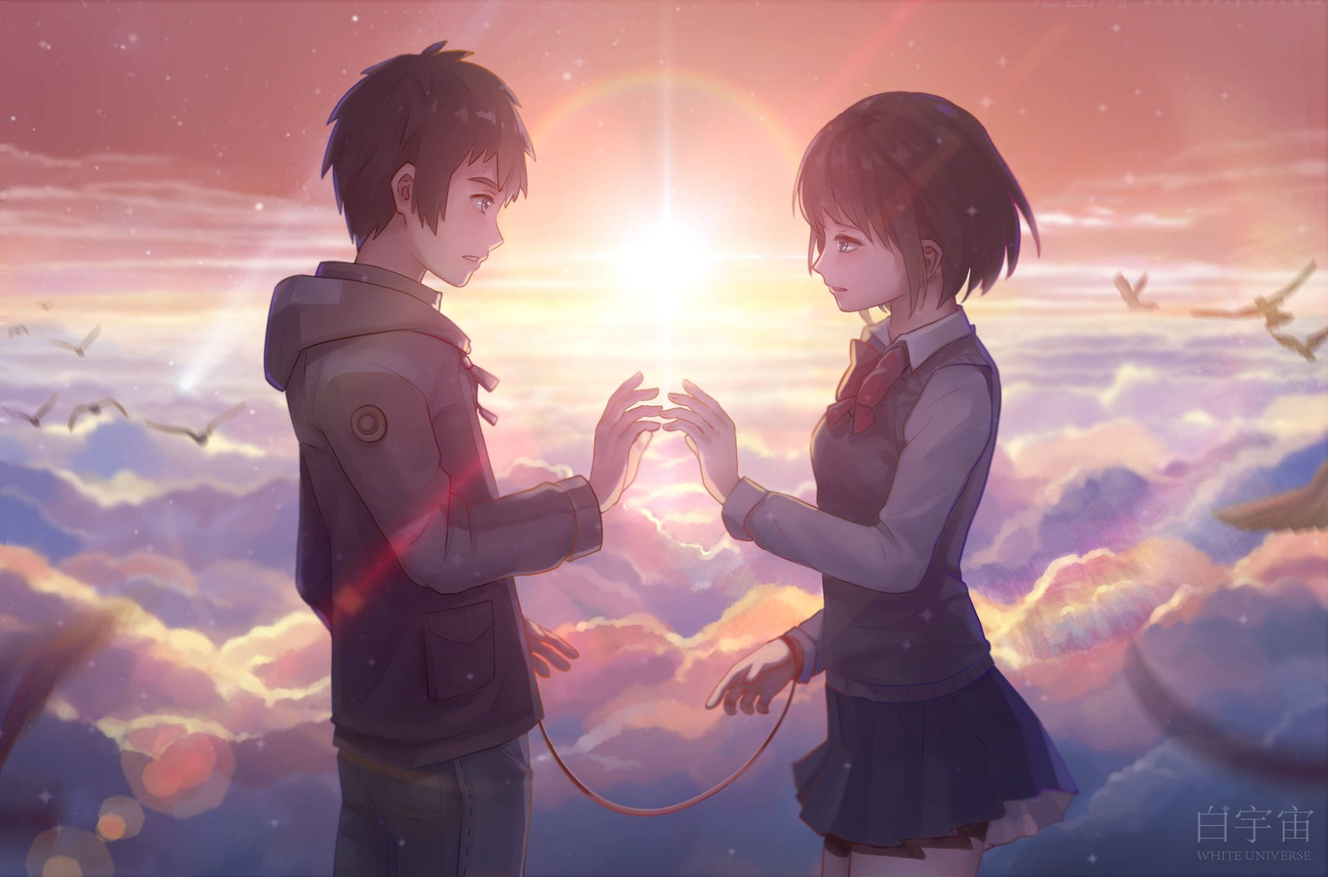 Anime Couple Your Name Background