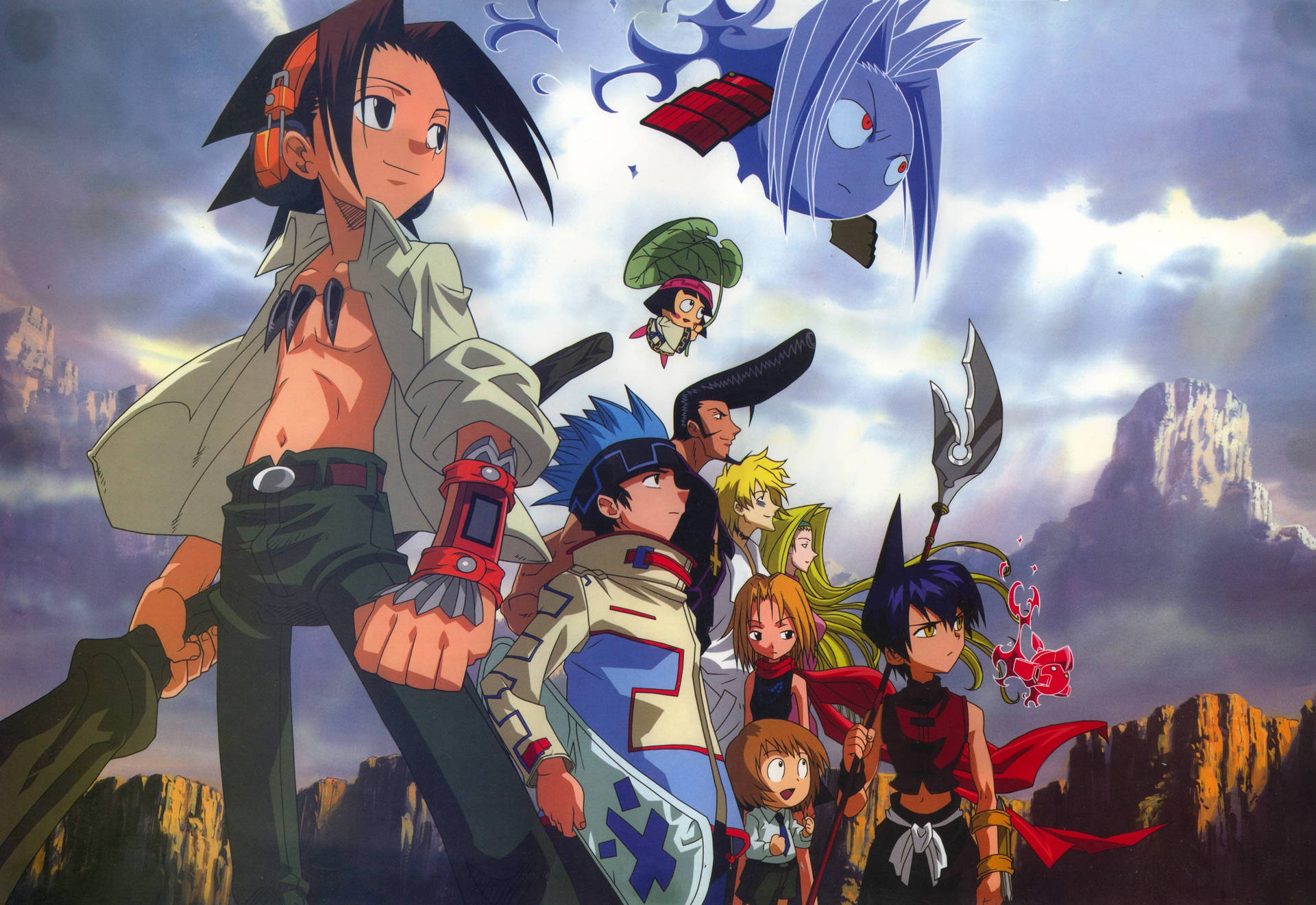 Anime Cover Of Shaman King Background