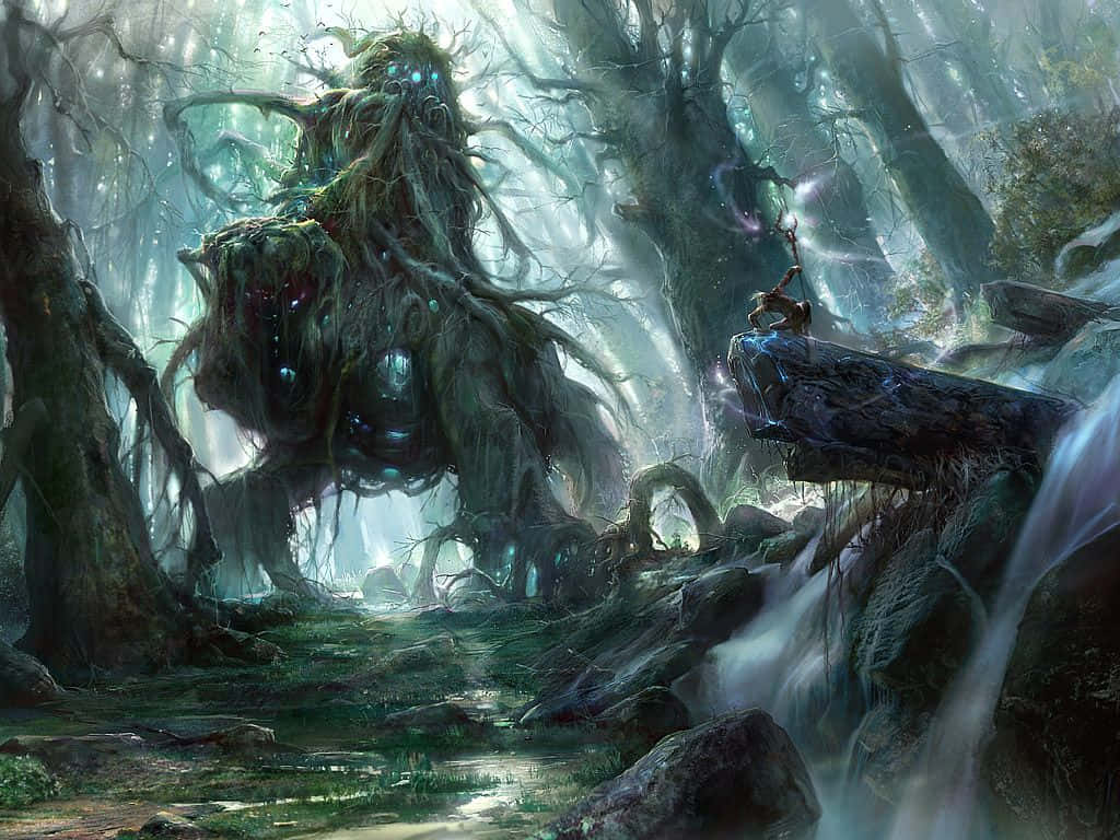 Anime Creepy Forest
