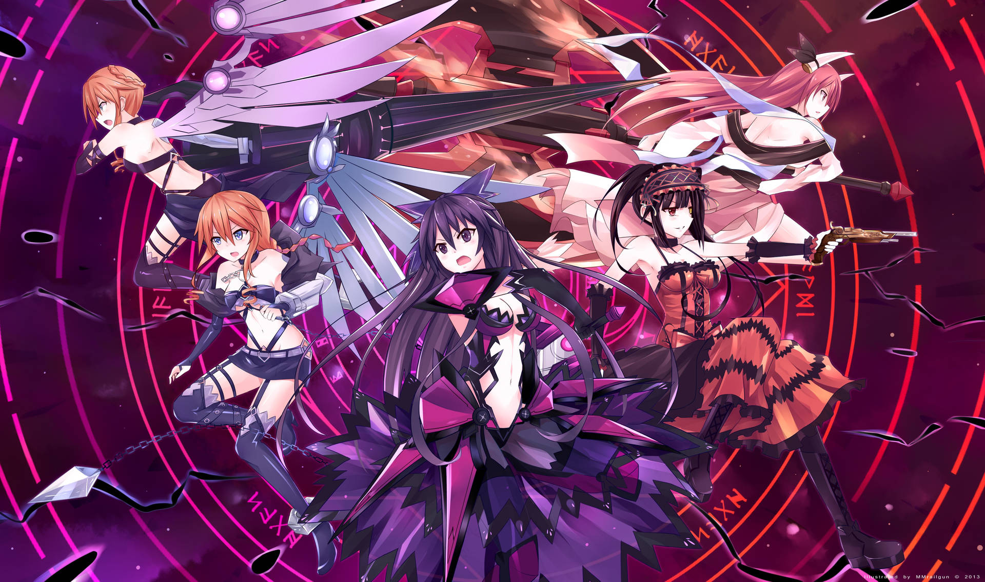 Anime Date A Live Heroines Background