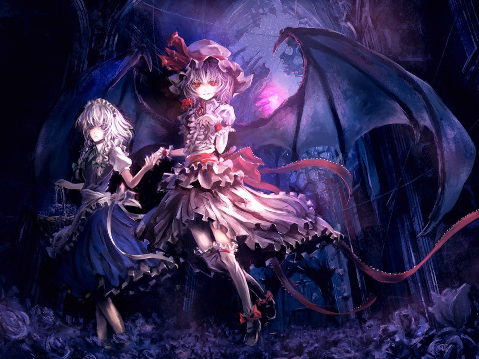 Anime Demon Touhou Project Background