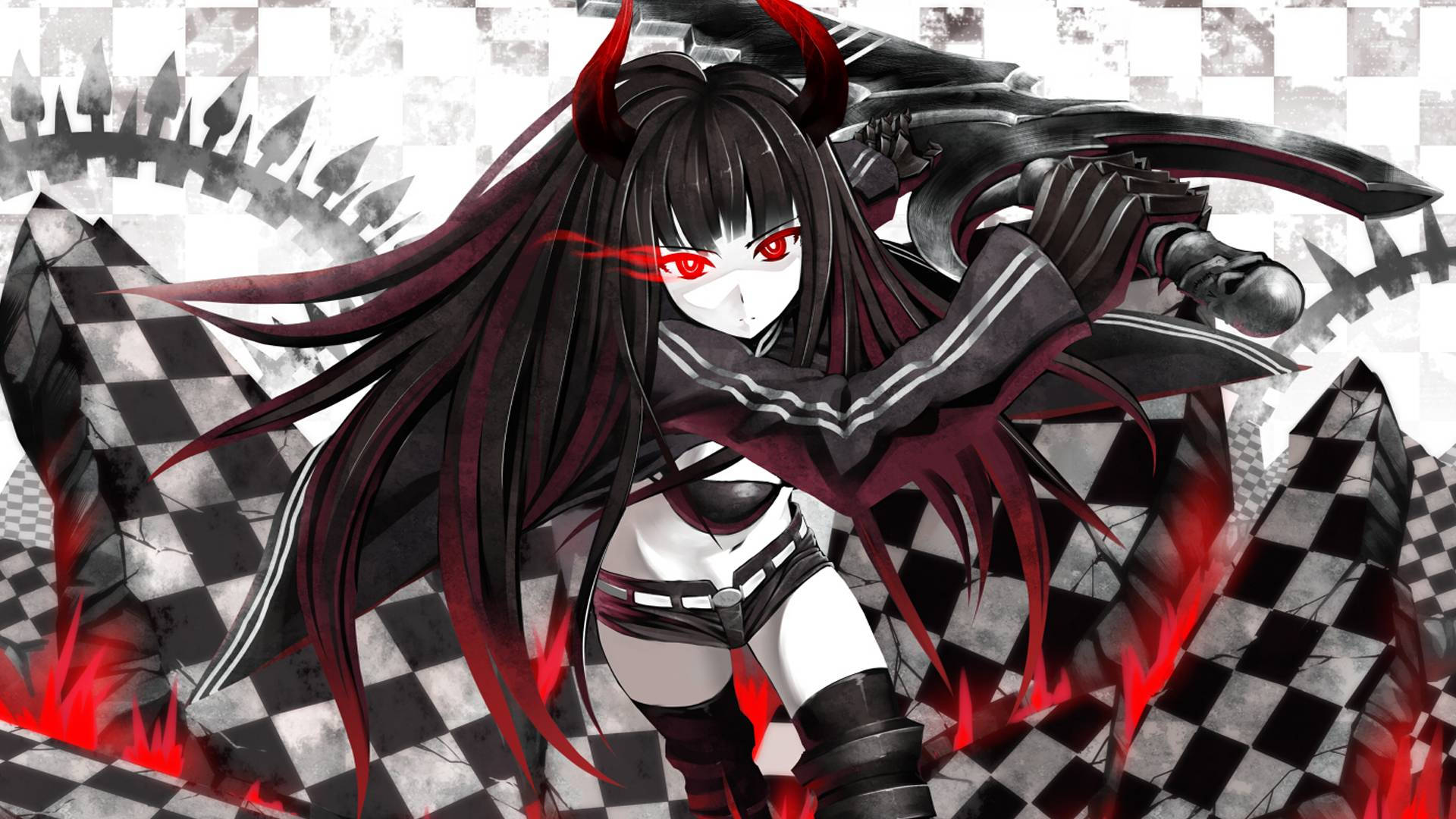 Anime Demon Warrior Erika Background