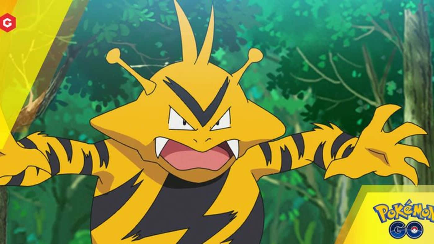 Anime Electabuzz In Forest Background