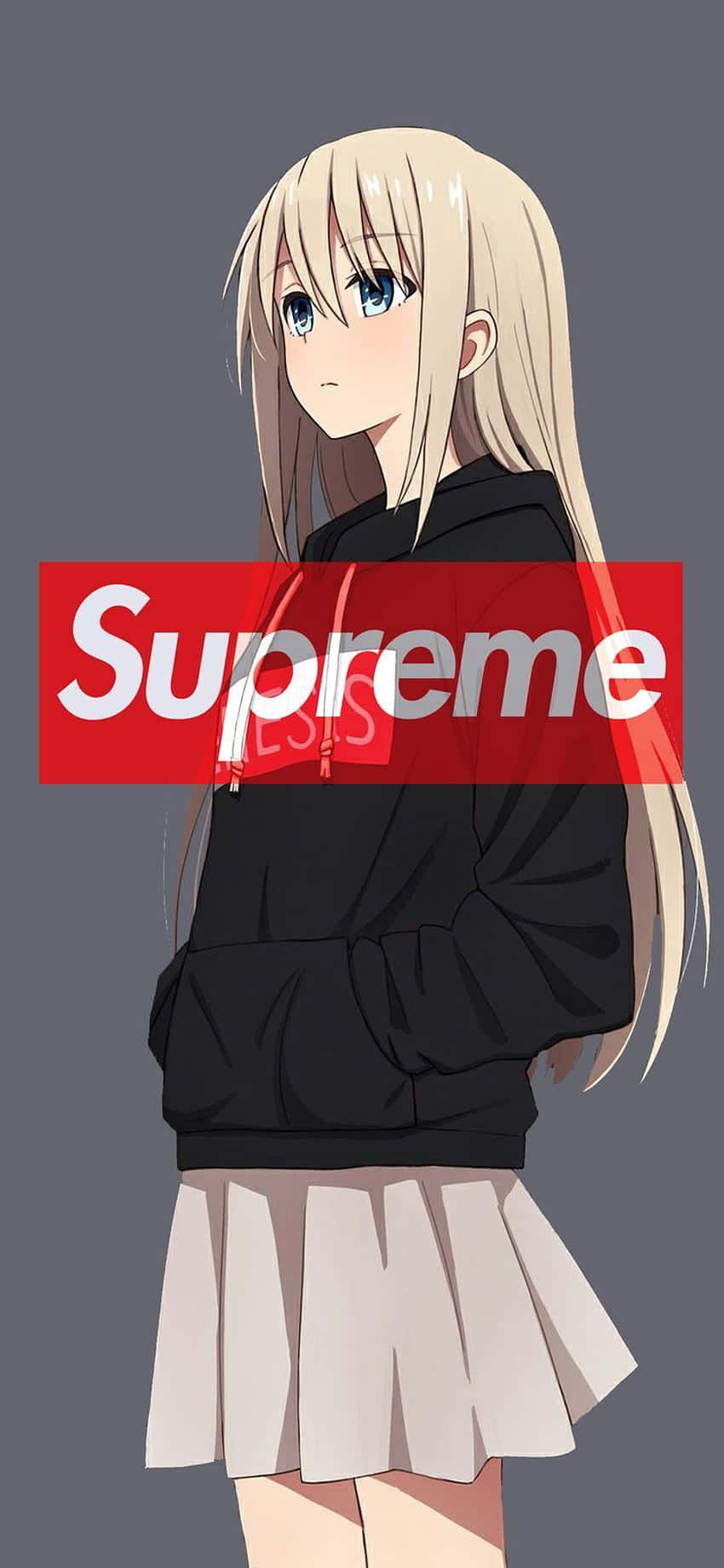 Anime Fans Show Off Their Supreme Streetwear Background