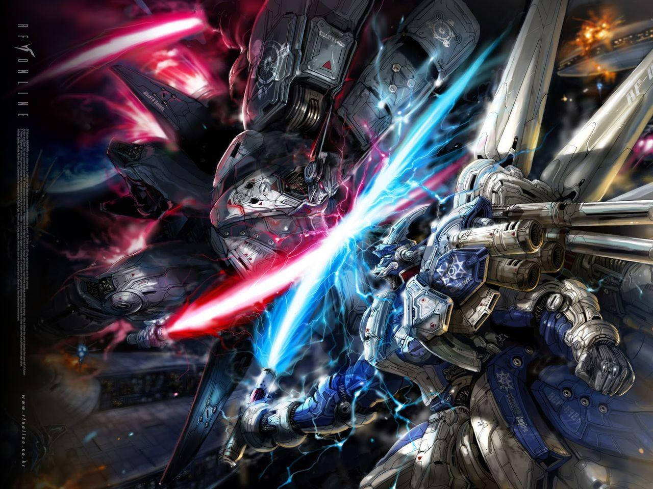 Anime Fight Gundam Mobile Suits Background