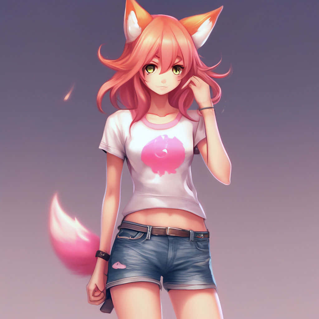 Anime Fox Girl Casual Outfit