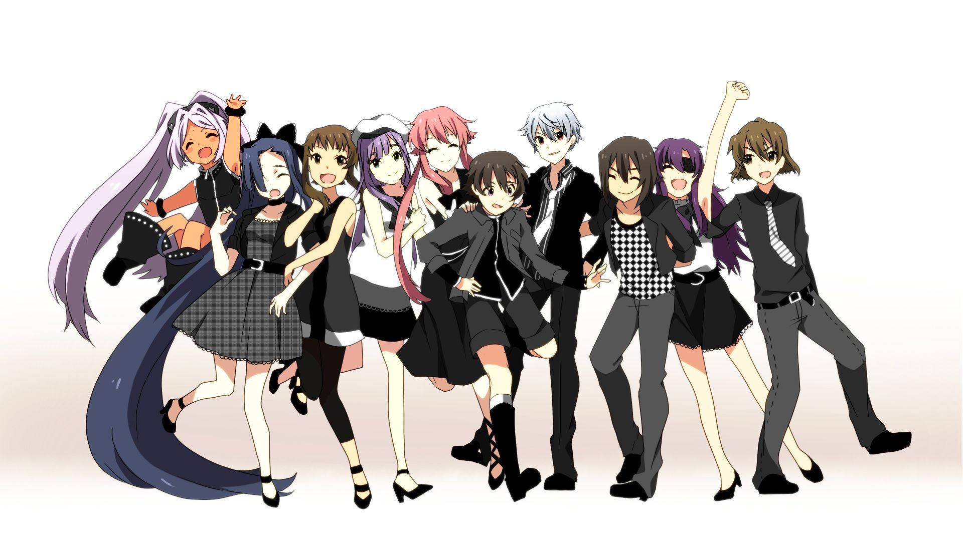 Anime Future Diary Characters Background