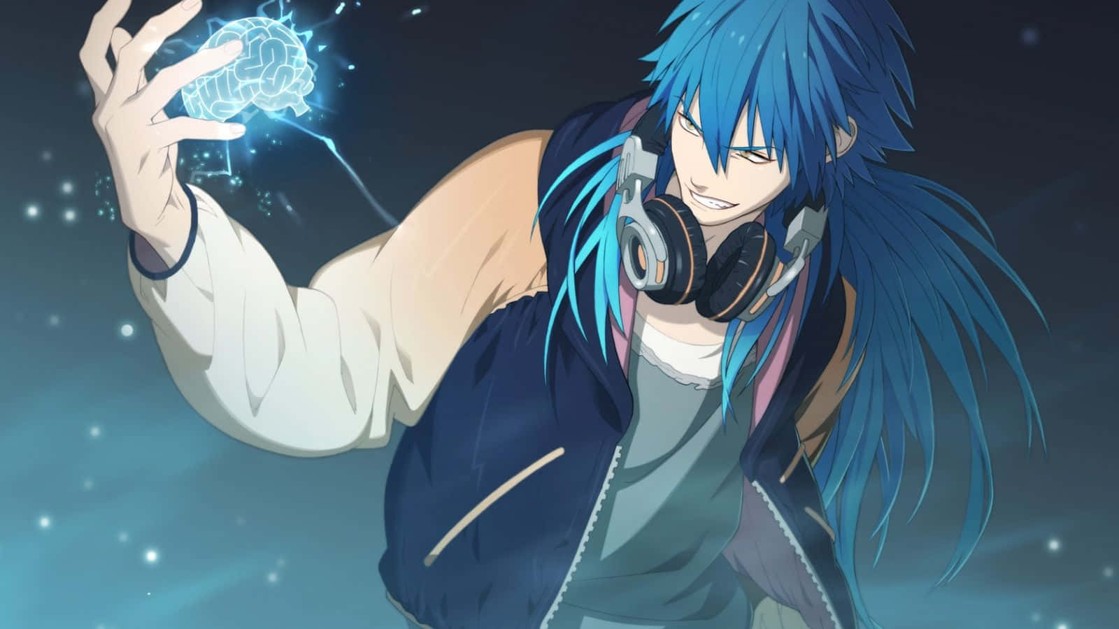 Anime Gamer Boy Immersed In Gaming World Background