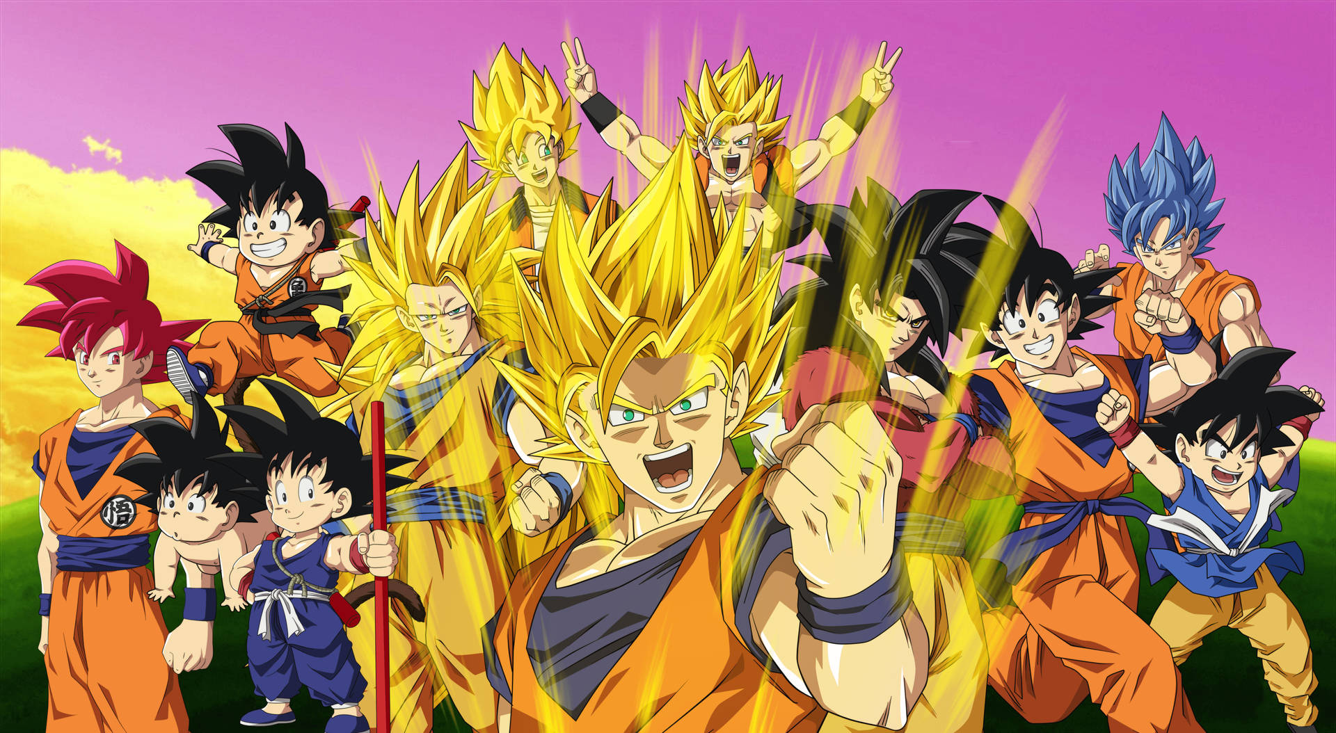 Anime Gaming Dragon Ball Complete Background