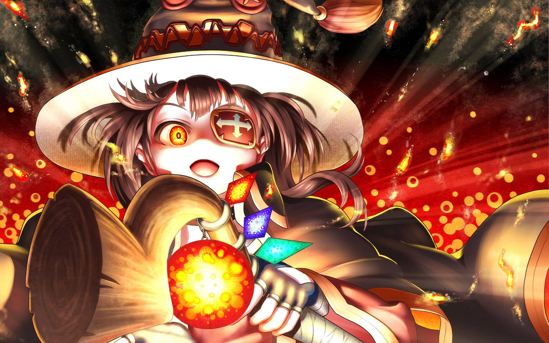 Anime Gaming Konosuba Megumin Background