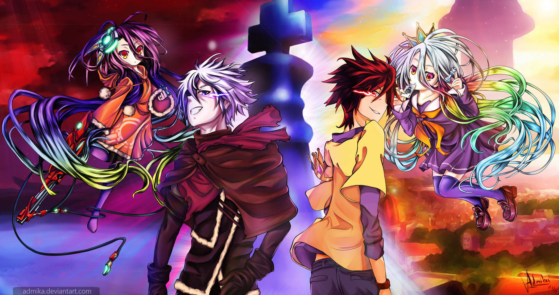 Anime Gaming No Game No Life Background