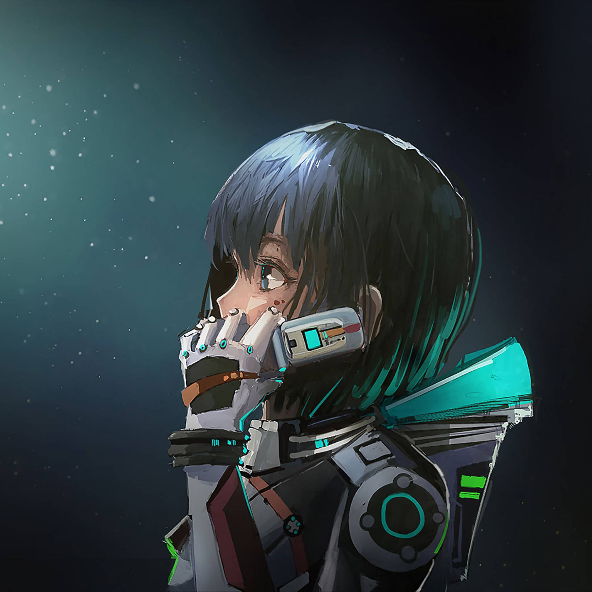 Anime Girl Astronaut Good Pfp Background