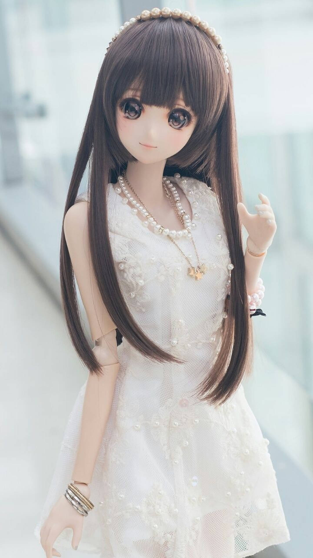 Anime Girl Doll Background