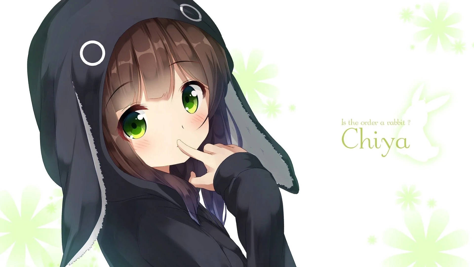 Anime Girl Hoodie Chiya Background