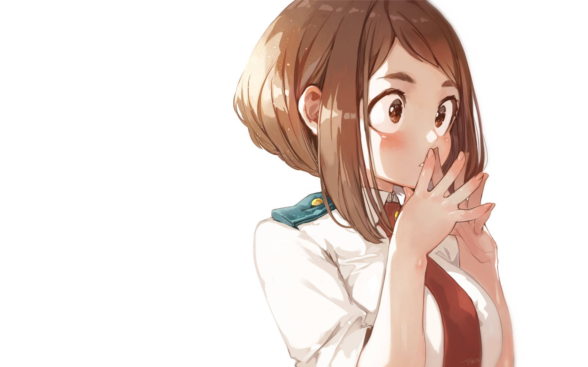 Anime Girl Ochako Uraraka Background