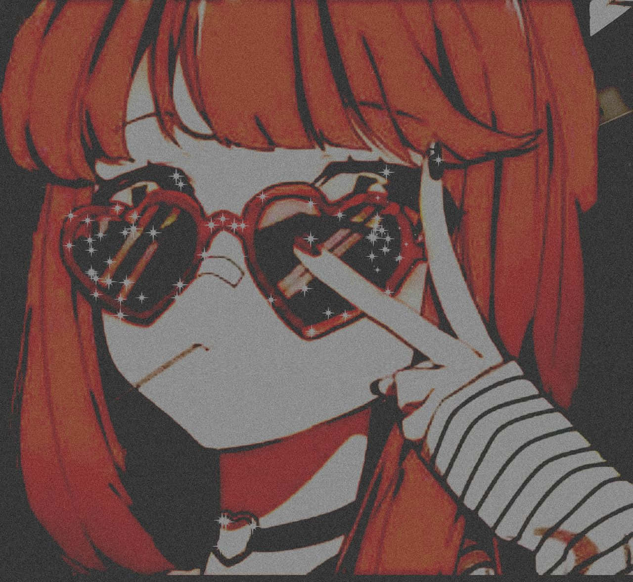 Anime Girl Peace Aesthetic Discord Pfp Background