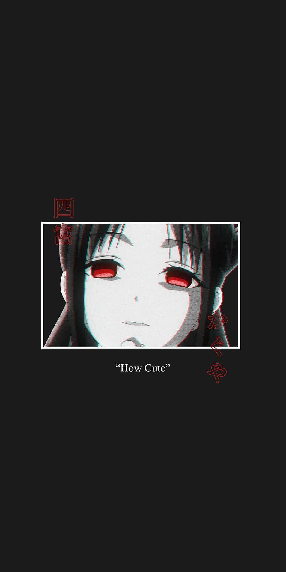 Anime Girl Red Glitch Aesthetici Phone Wallpaper Background