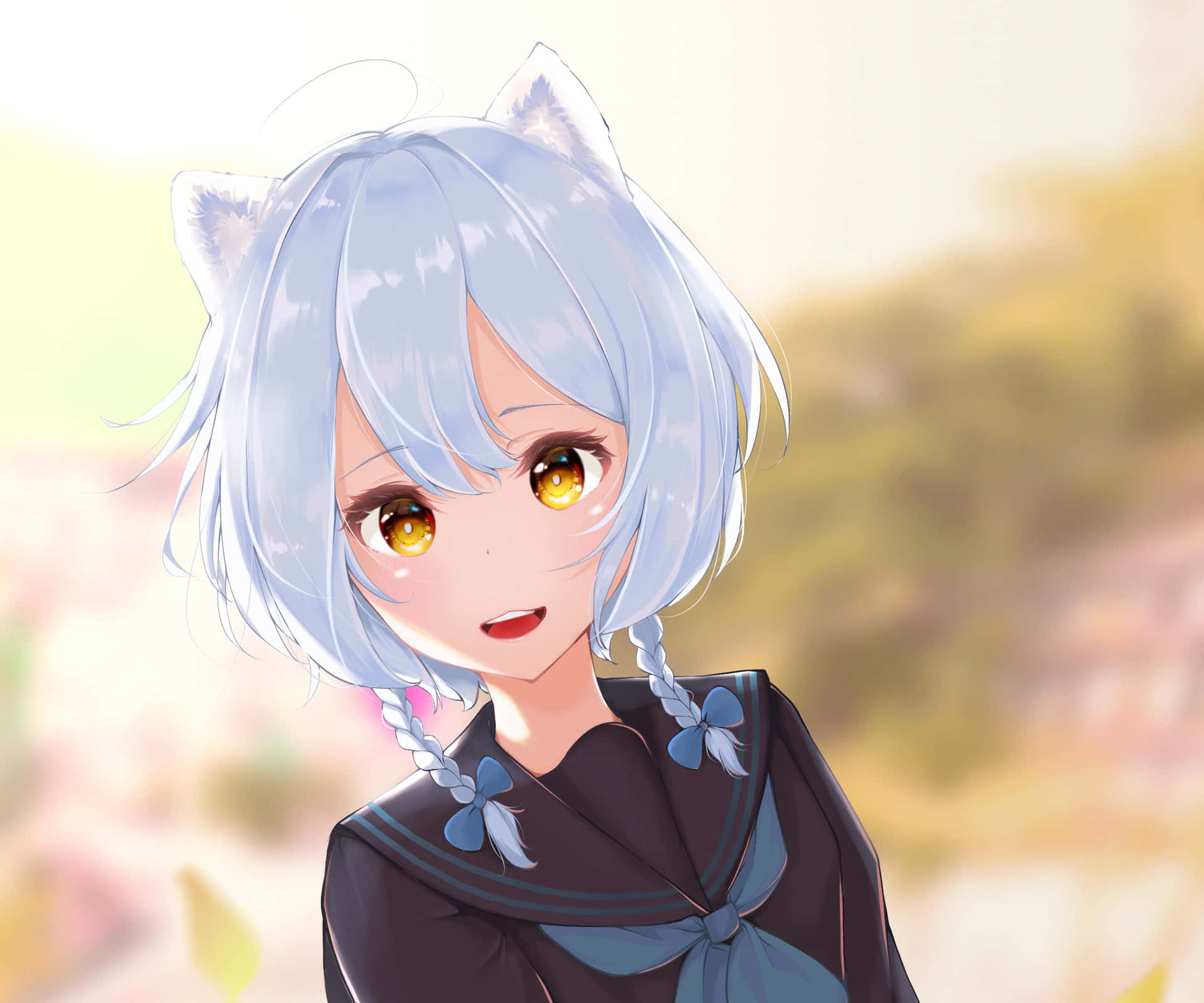 Anime Girl's Palpable Amber Eyes