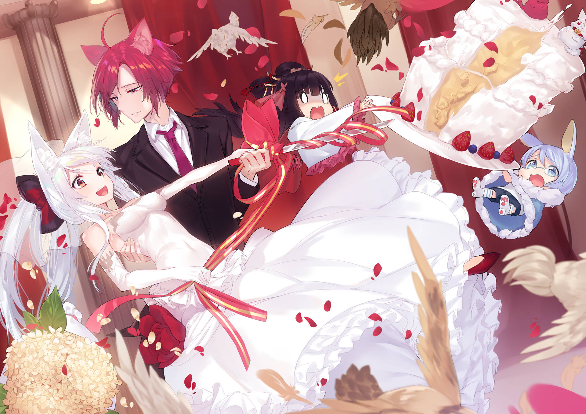 Anime Groom Graphic Background