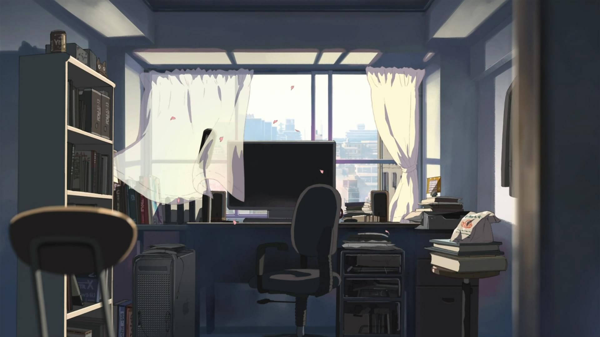 Anime Home Office Background