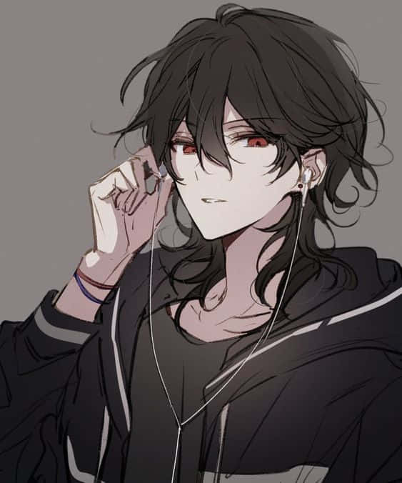 Anime In Black Aesthetic Discord Pfp Background